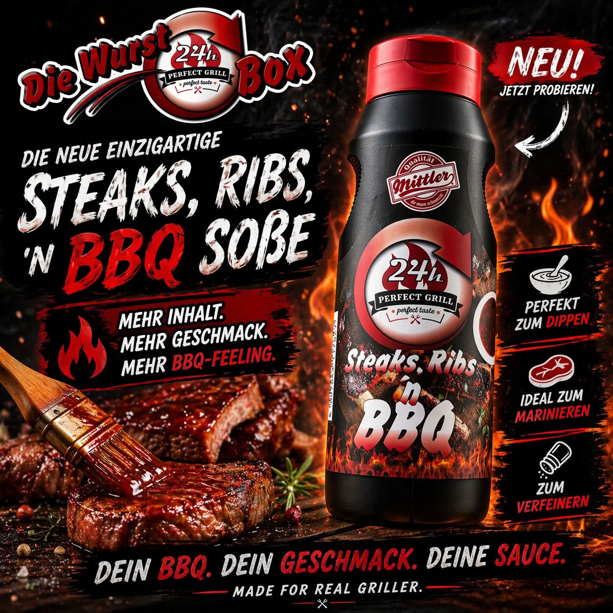 Die neue BBQ-Sosse – Jetzt erhältlich in der Wurst Box